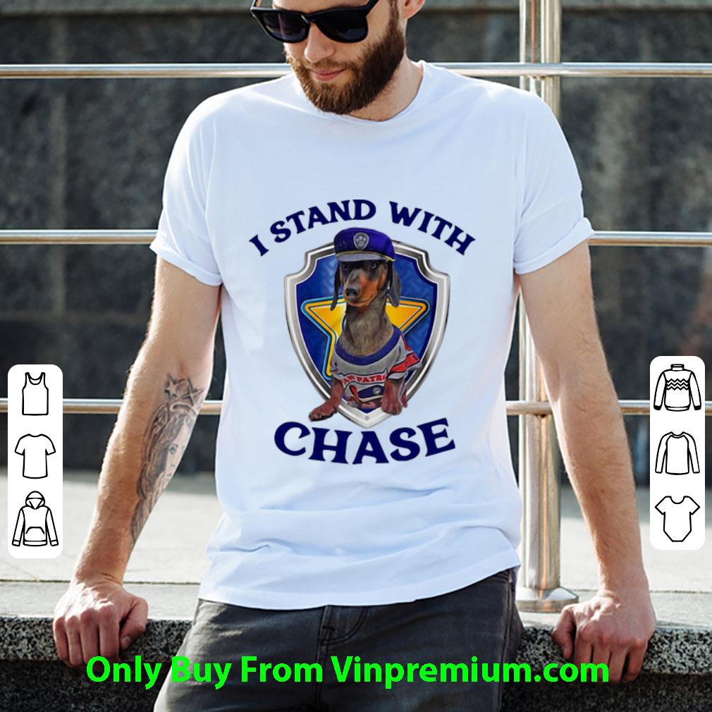 Pretty Dachshund Police I Stand With Chase shirt