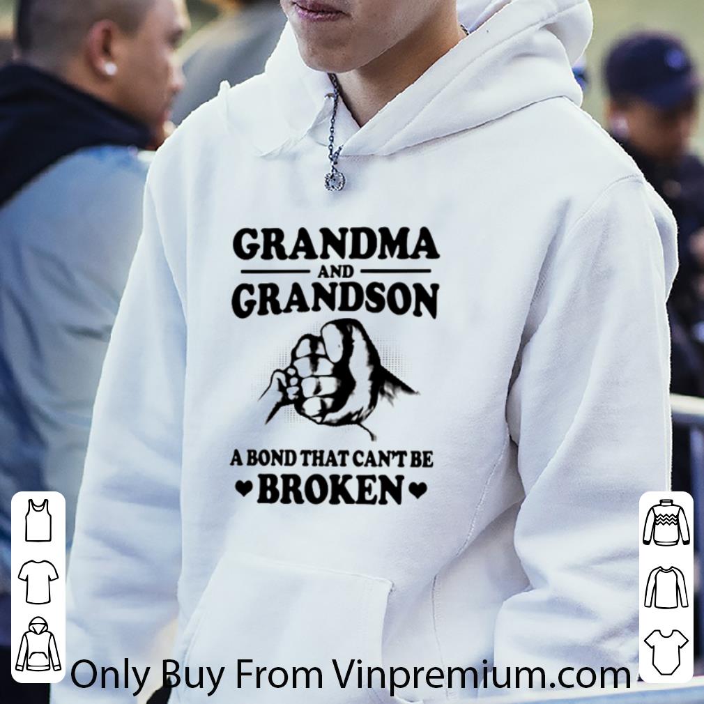 1b414c1d premium grandma and grandson a bond that can t be broken shirt 4 - Premium Grandma And Grandson A Bond That Can’t Be Broken shirt