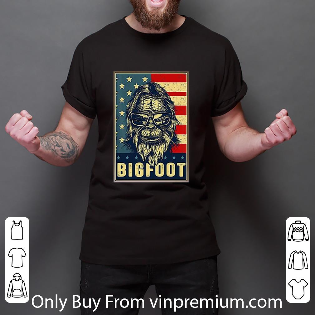 Premium Bigfoot American Flag shirt