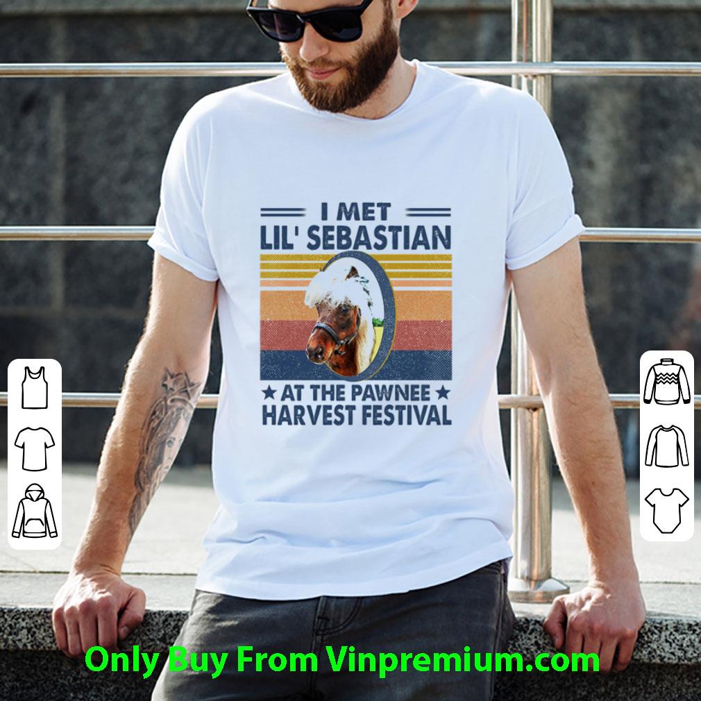 Top Vintage Horse I Met Lil’ Sebastian At The Pawnee Harvest Festival shirt