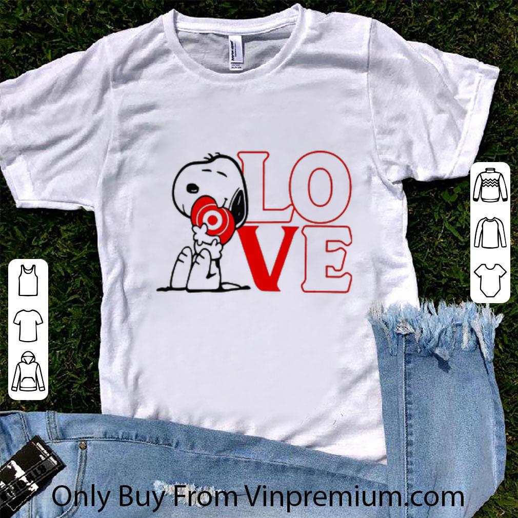 Pretty Snoopy Hug Heart Love Target shirt