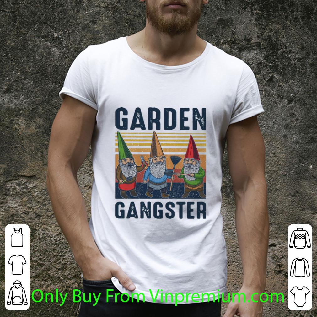 Nice Vintage Gnomies Garden Gangster shirt