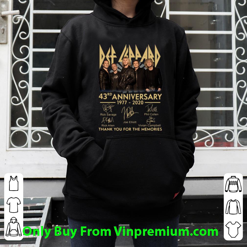 4a99bee2 top def leppard 43rd anniversary thank you for the memories signatures shirt 4 - Top Def Leppard 43rd Anniversary Thank You For The Memories Signatures shirt