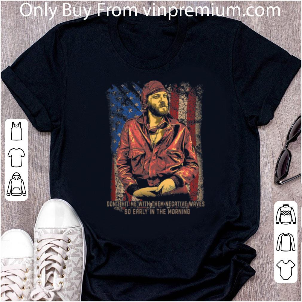Great Negative Waves So Early In The Morning American Flag shirt