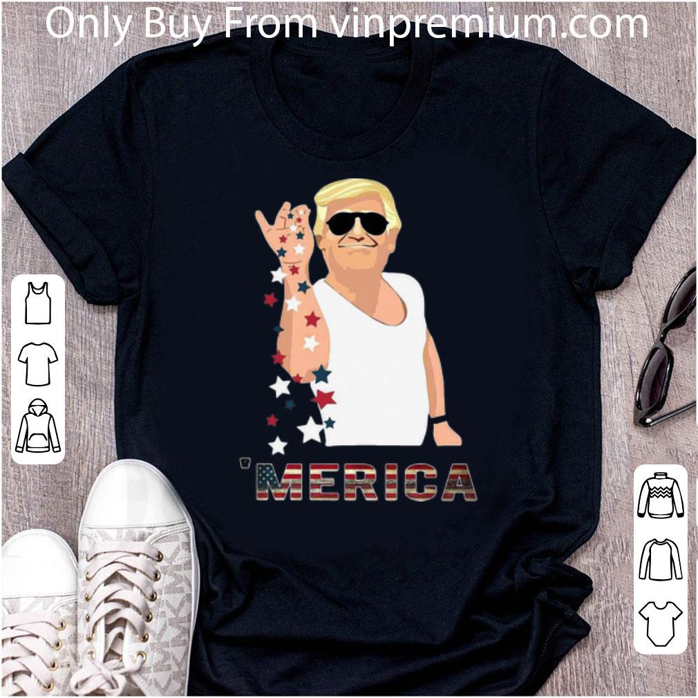Original Salt Bae Trump 'Merica American Flag shirt