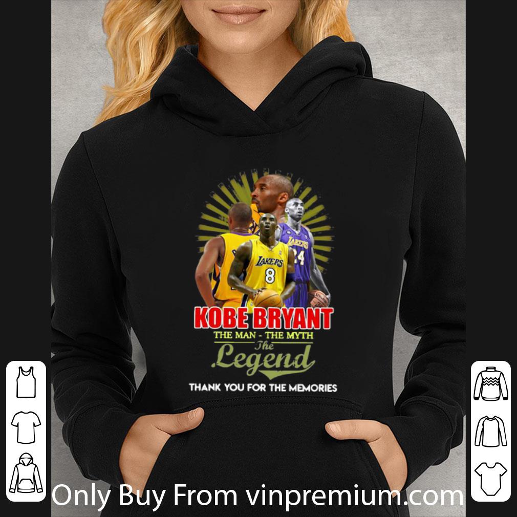 58353d41 top kobe bryant the man the myth the legend thank you for the memories shirt 4 - Top Kobe Bryant The Man The Myth The Legend Thank You For The Memories shirt