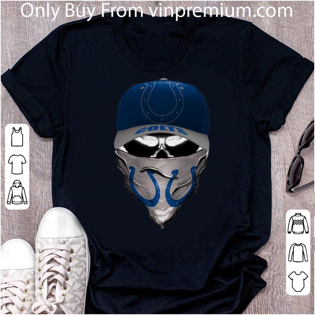 Premium Indianapolis Colts Skull Face Mask shirt