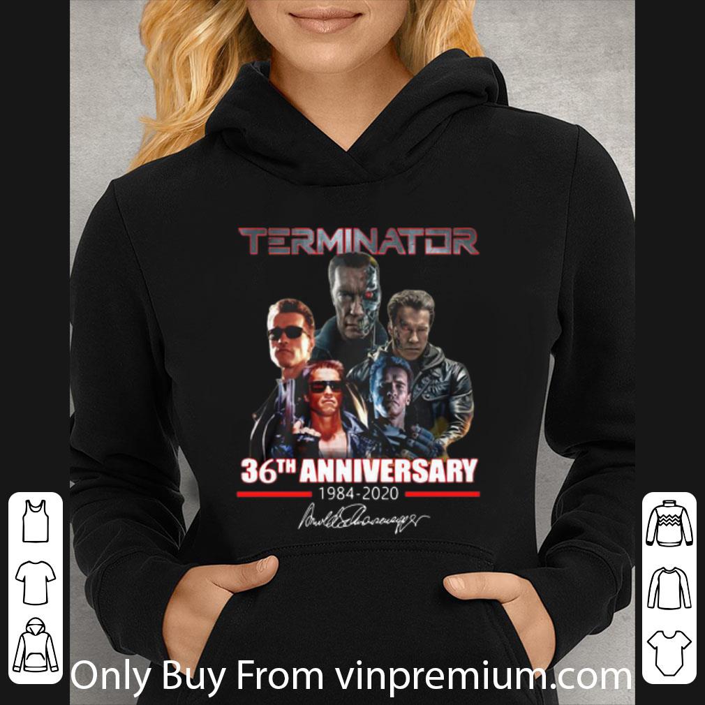 5e33b96f official terminator 36th anniversary 1984 2020 signature shirt 4 - Official Terminator 36th Anniversary 1984-2020 Signature shirt