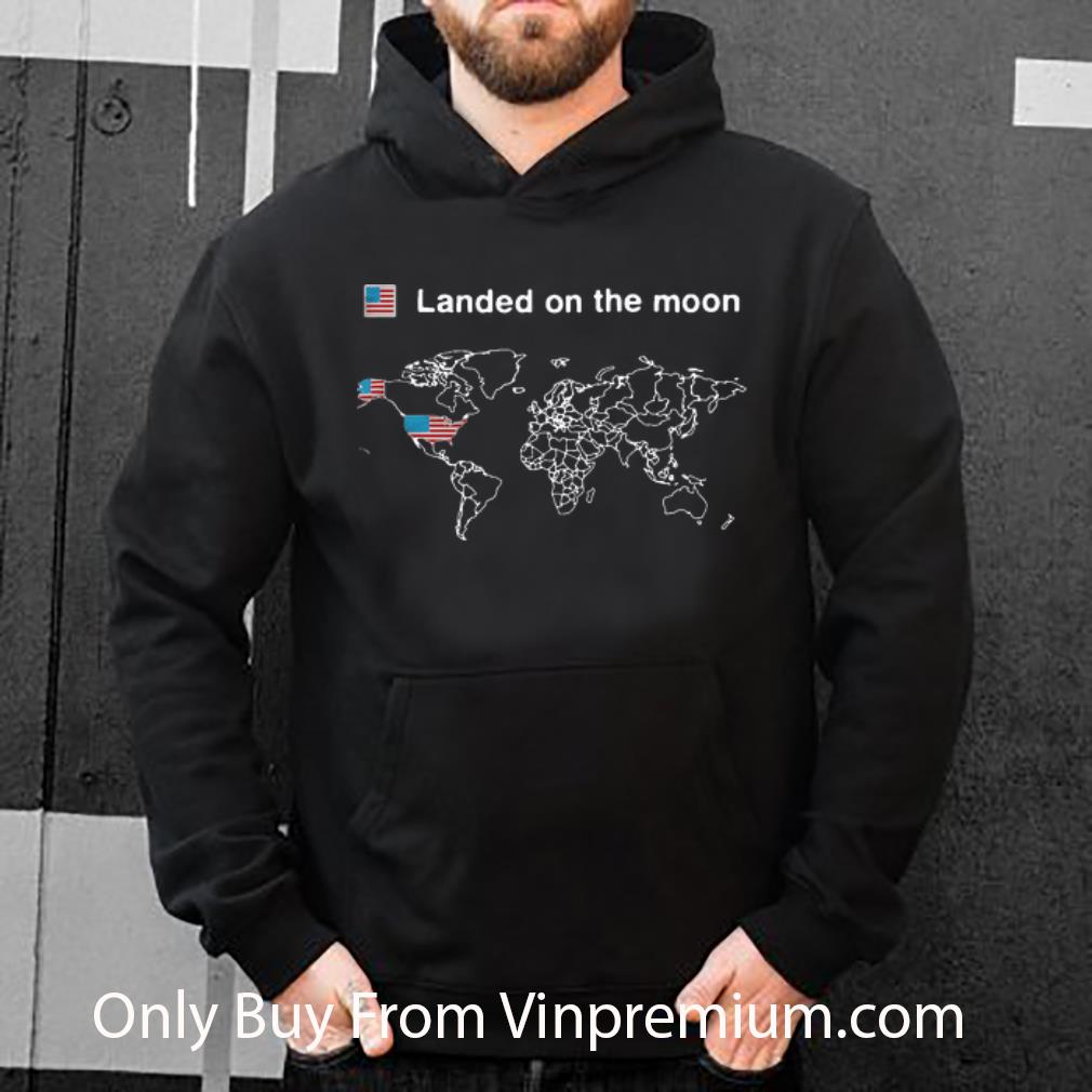 6b24baa0 awesome landed on the moon american flag shirt 4 - Awesome Landed On The Moon American Flag shirt
