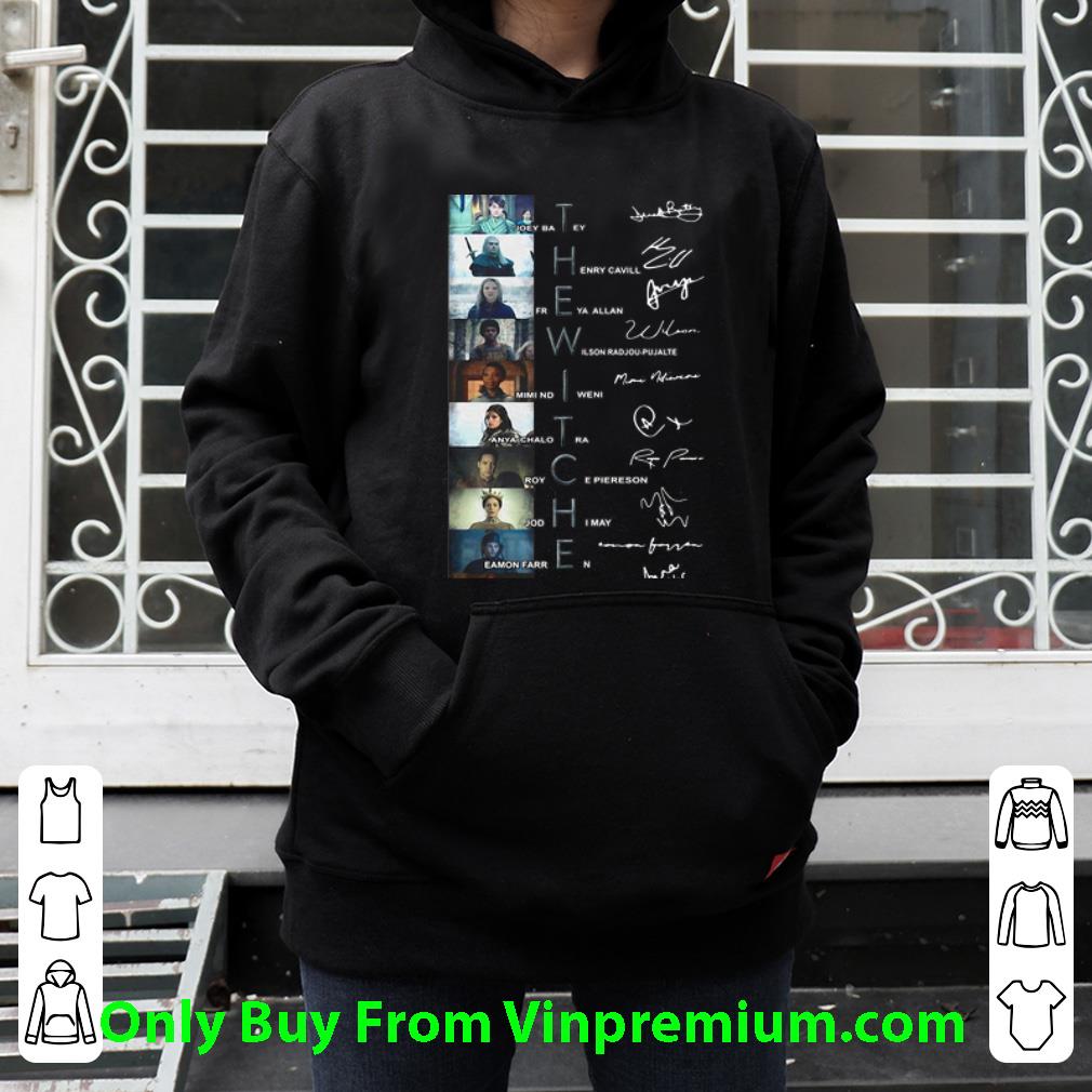 742176fc official the witcher characters joey batey henry cavill freya allan signatures shirt 4 - Official The Witcher Characters Joey Batey Henry Cavill Freya Allan Signatures shirt