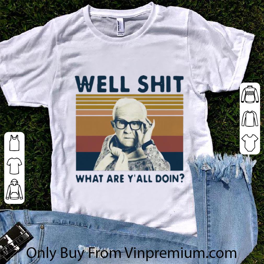 Official Vintage Leslie Jordan Well Shit What Are Y’all Doin shirt