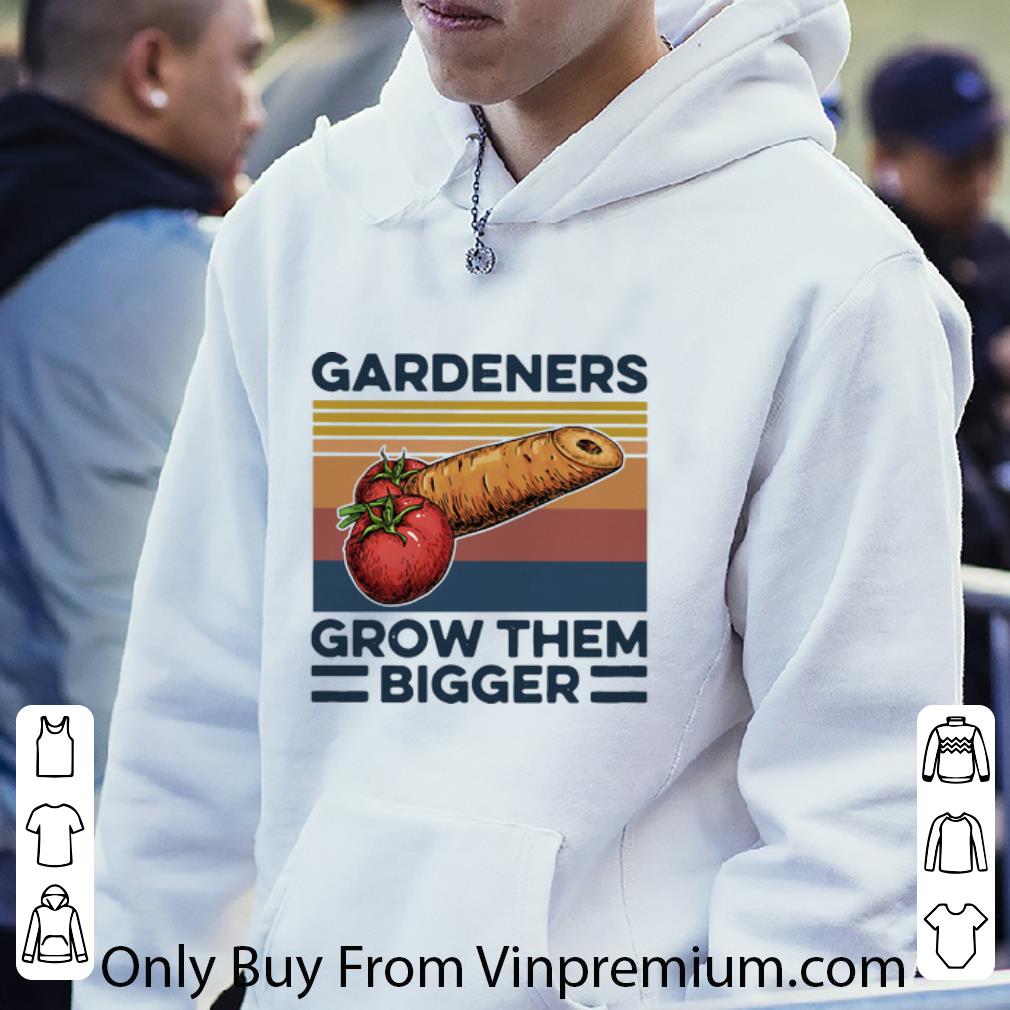 7a7624d3 great vintage gardeners grow them bigger shirt 4 - Great Vintage Gardeners Grow Them Bigger shirt