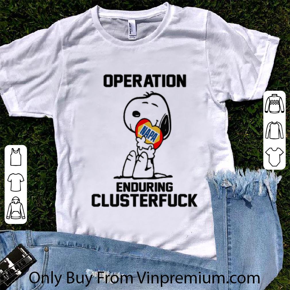 Premium Snoopy Heart Napa Operation Enduring Clusterfuck shirt