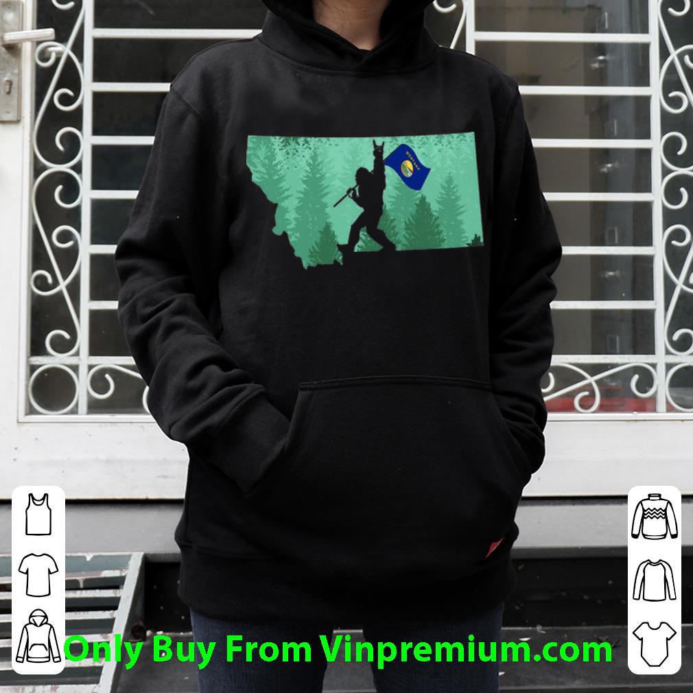84a12566 nice bigfoot forrest montana map flag shirt 4 - Nice Bigfoot Forrest Montana Map Flag shirt