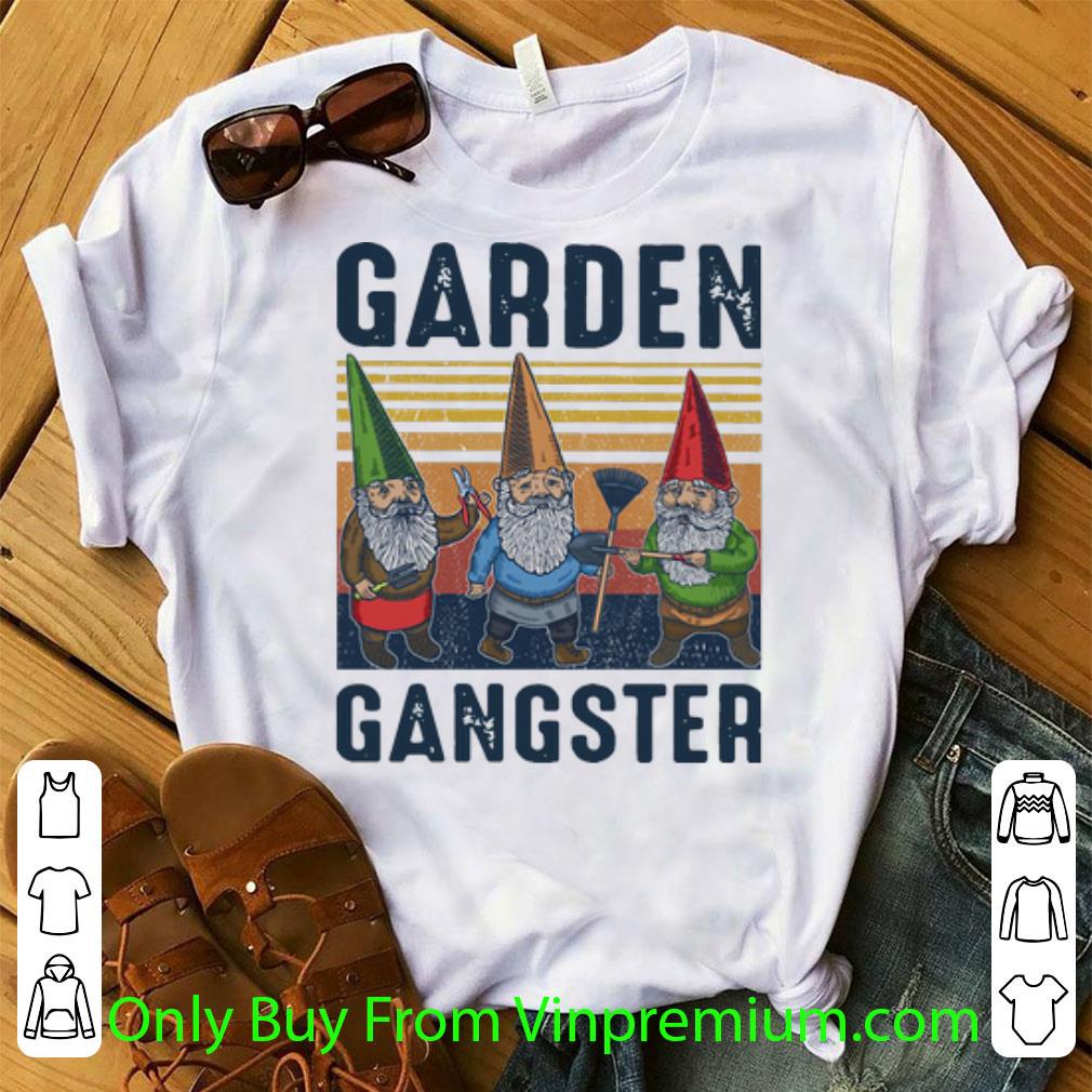 Nice Vintage Gnomies Garden Gangster shirt