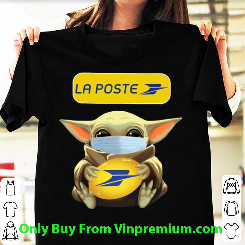 Awesome Star Wars Baby Yoda Face Mask Hug La Poste shirt
