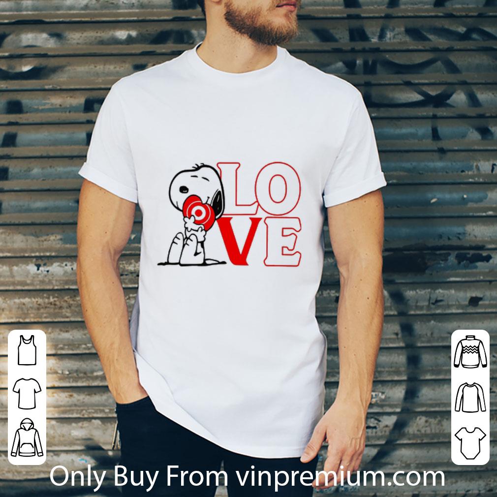 Pretty Snoopy Hug Heart Love Target shirt