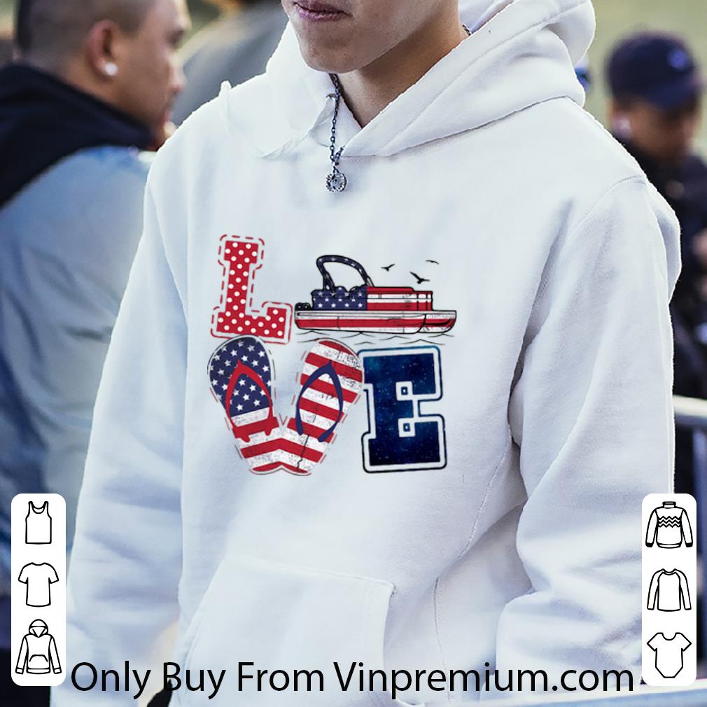 a77f050a original love pontoon boat flip flop american flag shirt 4 - Original Love Pontoon Boat Flip-flop American Flag shirt