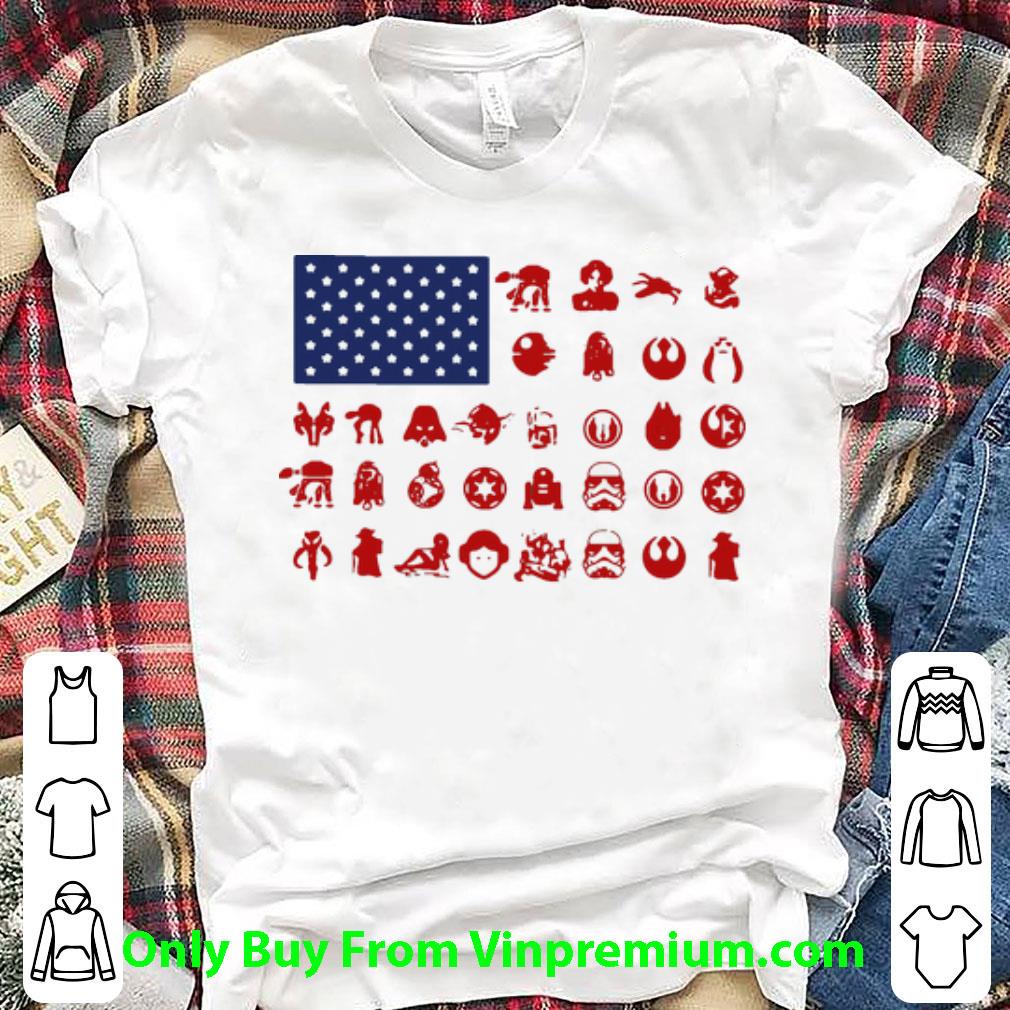 Official American Flag Star Wars Symbol shirt