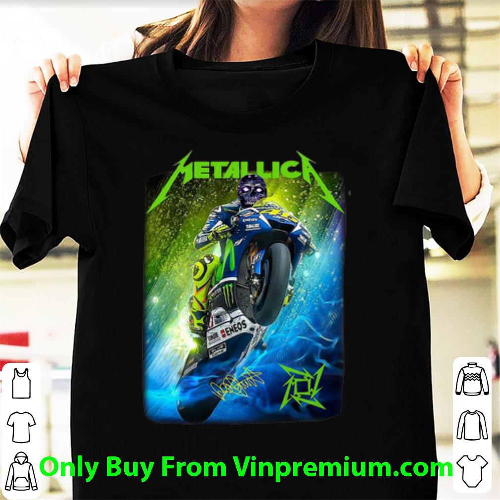 Pretty Metallica Valentino Rossi Motor Signature shirt