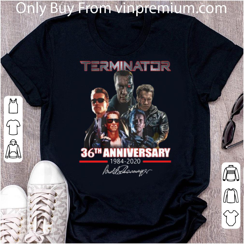 Official Terminator 36th Anniversary 1984-2020 Signature shirt