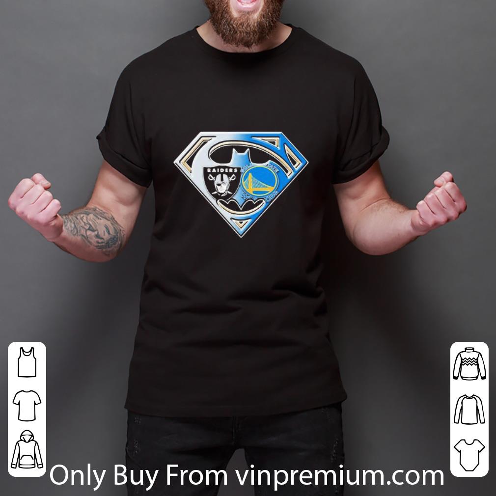 Great Superman Oakland Raiders And Golden State Warriors shirt