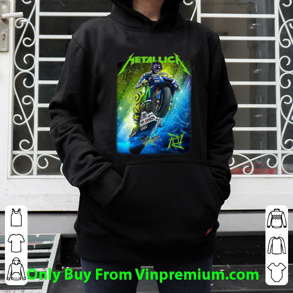 ede1e5a5 pretty metallica valentino rossi motor signature shirt 4 - Pretty Metallica Valentino Rossi Motor Signature shirt