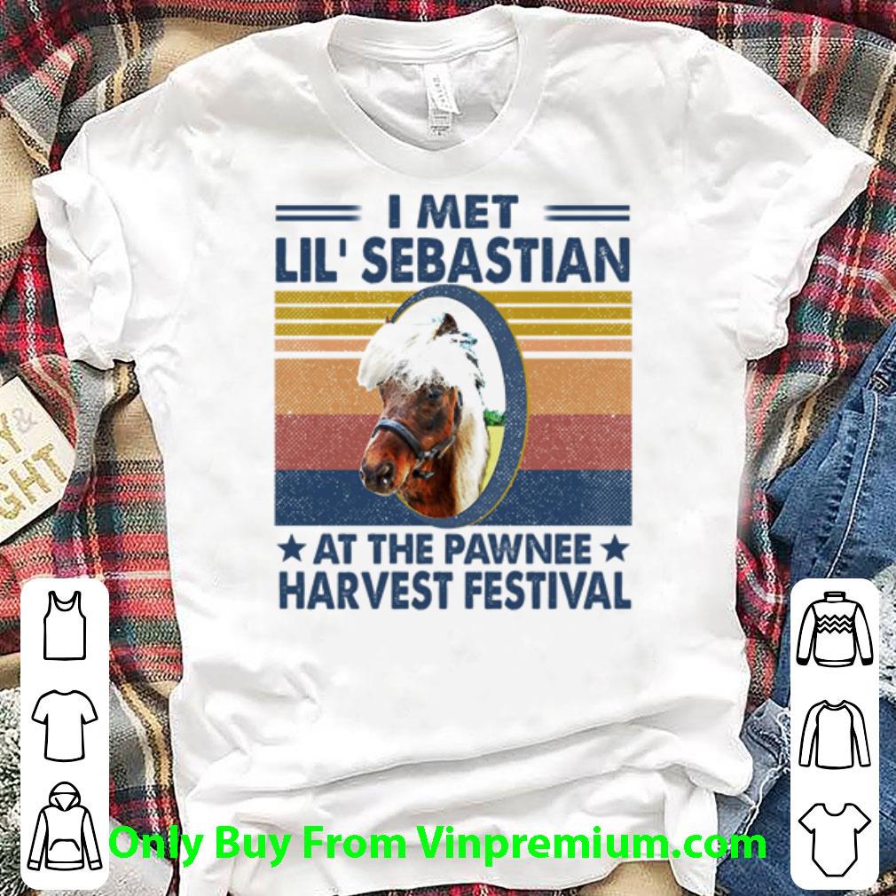 Top Vintage Horse I Met Lil’ Sebastian At The Pawnee Harvest Festival shirt