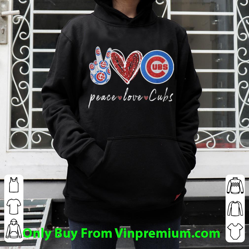 f6627157 nice peace love chicago cubs diamonds shirt 4 - Nice Peace Love Chicago Cubs Diamonds shirt