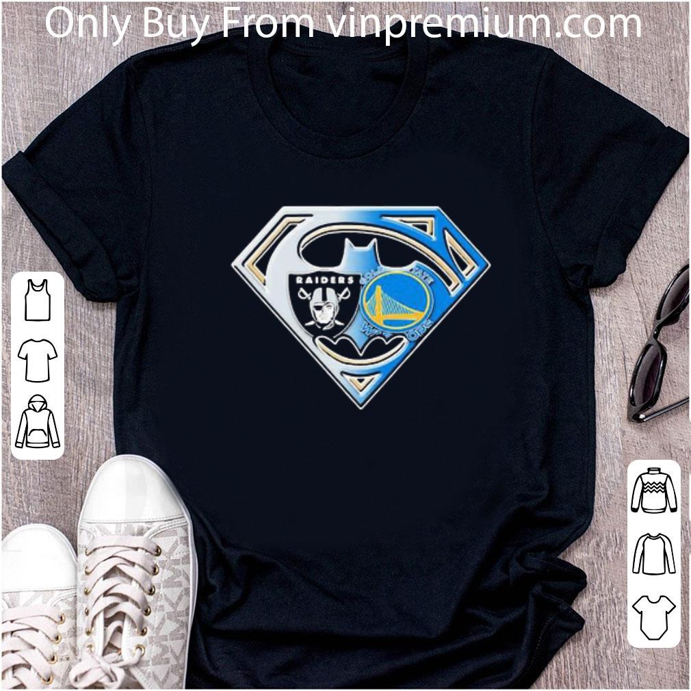 Great Superman Oakland Raiders And Golden State Warriors shirt