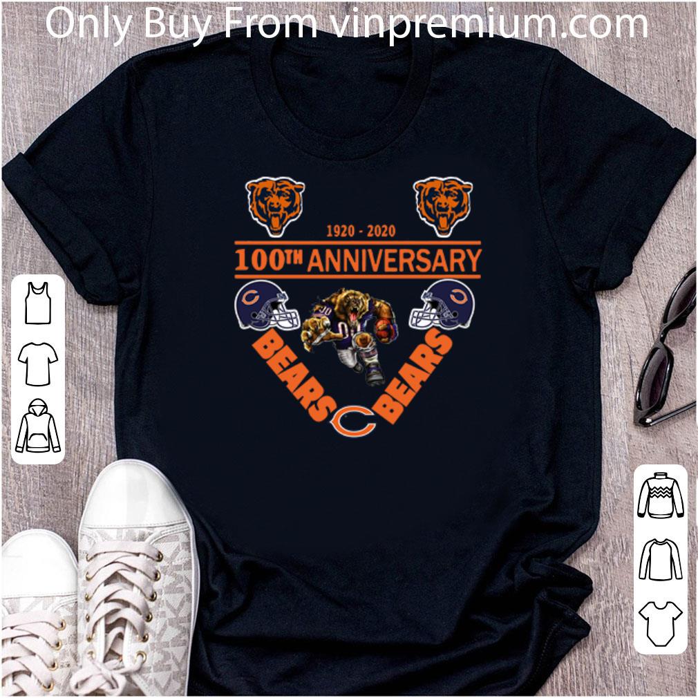 Pretty Chicago Bears 1920-2020 100th Anniversary shirt
