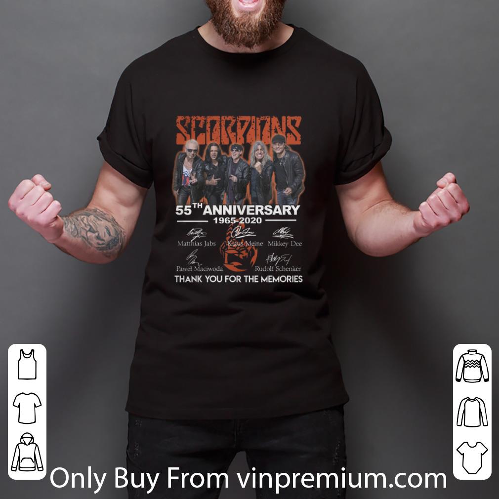 Premium Scorpions 55th Anniversary Thank You For The Memories Signatures shirt