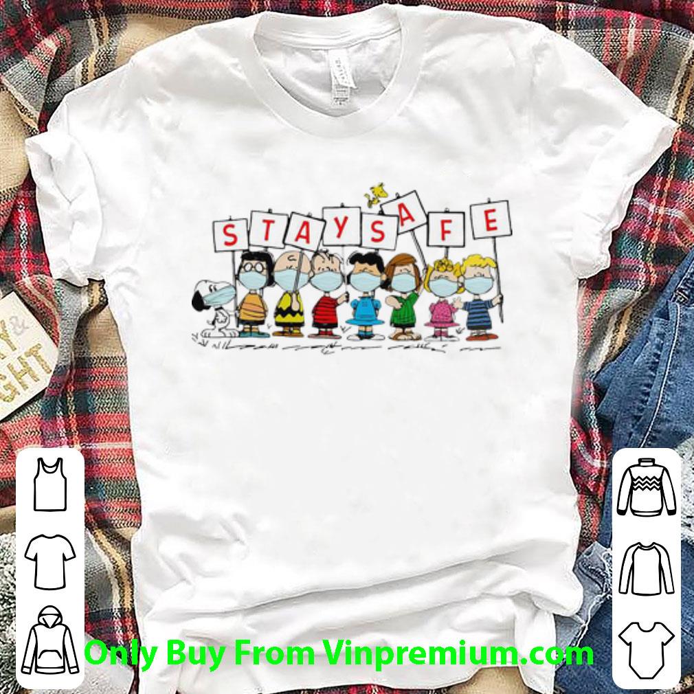 Top The Peanut Characters Stay Safe shirt