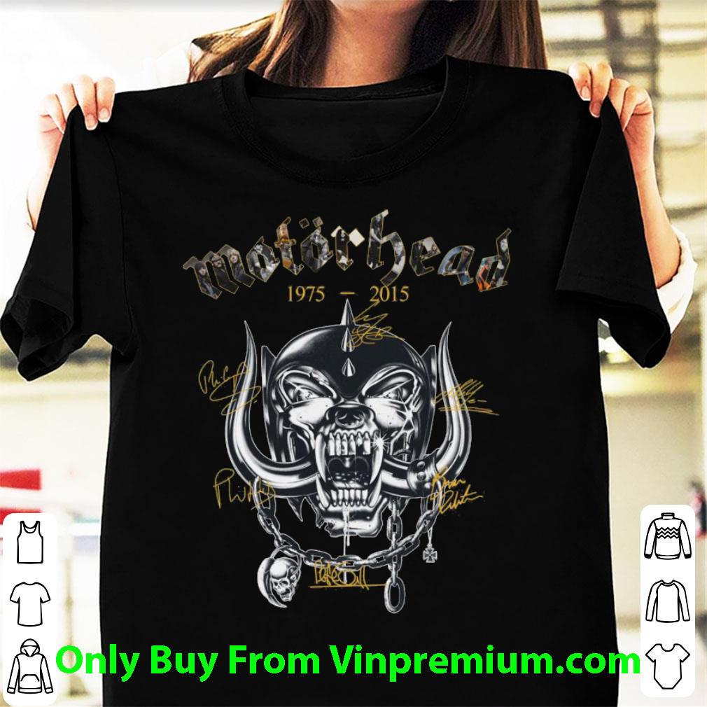 Top Motorhead 1975-2015 Signatures shirt