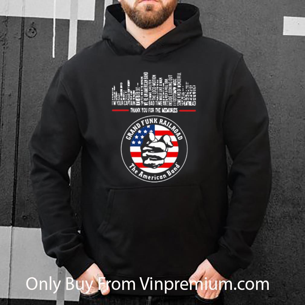 3f75355d premium grand funk railroad the american band thank you for the memories shirt 4 - Premium Grand Funk Railroad The American Band Thank You For The Memories shirt
