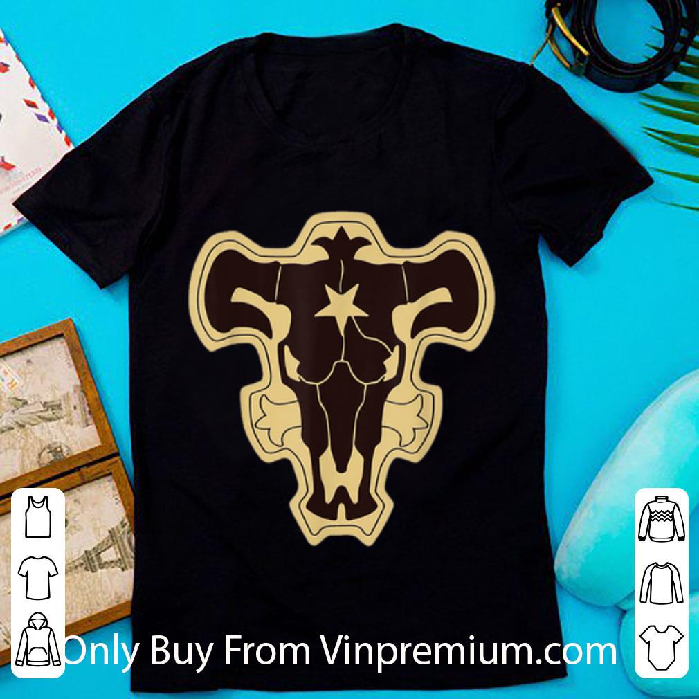 Top Black Clover Asta Black Bull Logo shirt