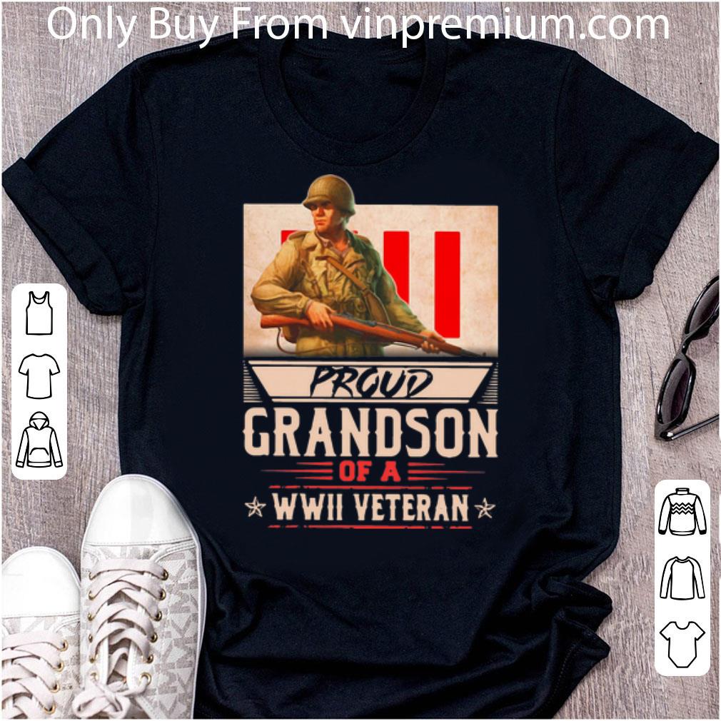 Great Proud Grandson Of A WWII Veteran shirt