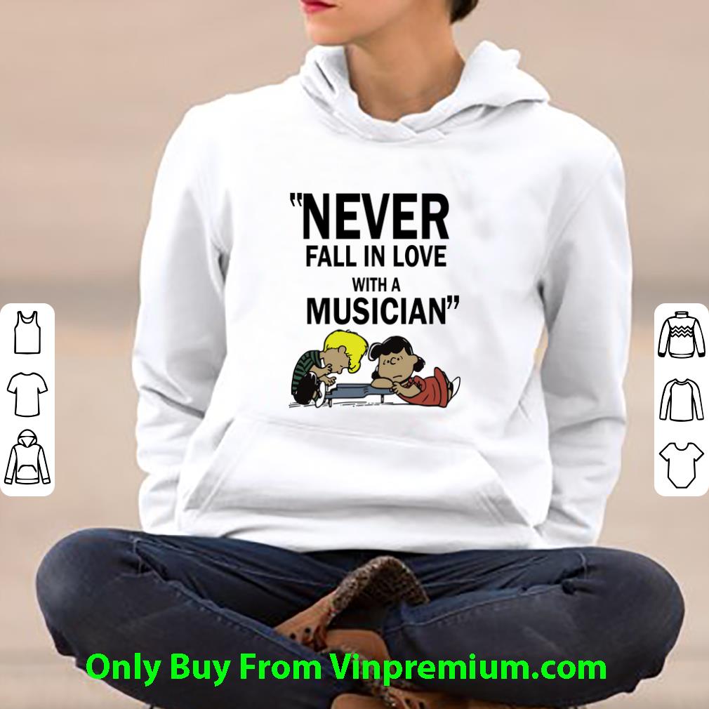 7b67aa08 nice never fall in love with a musician peanuts shirt 4 - Nice Never Fall In Love With A Musician Peanuts shirt