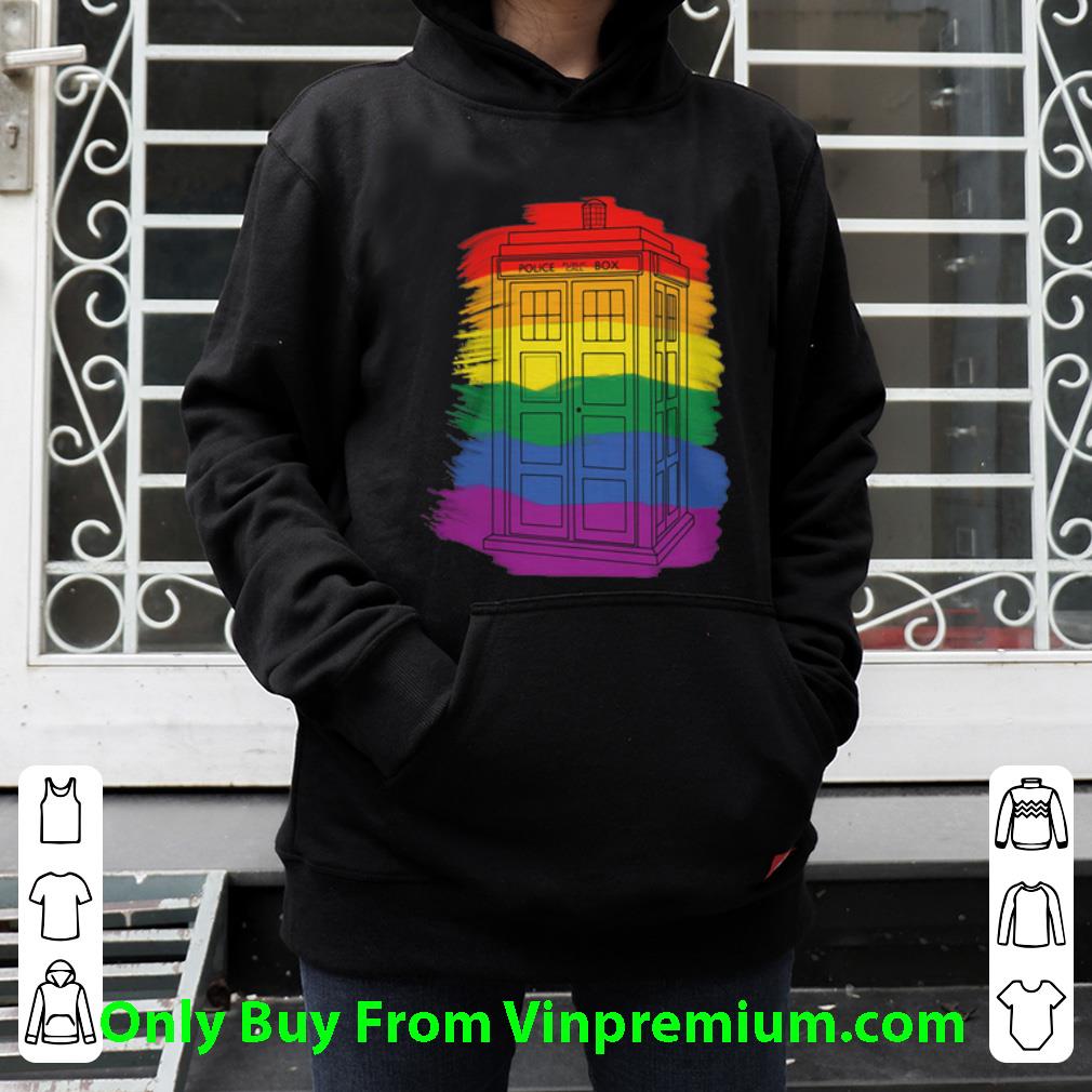 8a763586 premium police public call box tardis lgbt shirt 4 - Premium Police Public Call Box Tardis LGBT shirt
