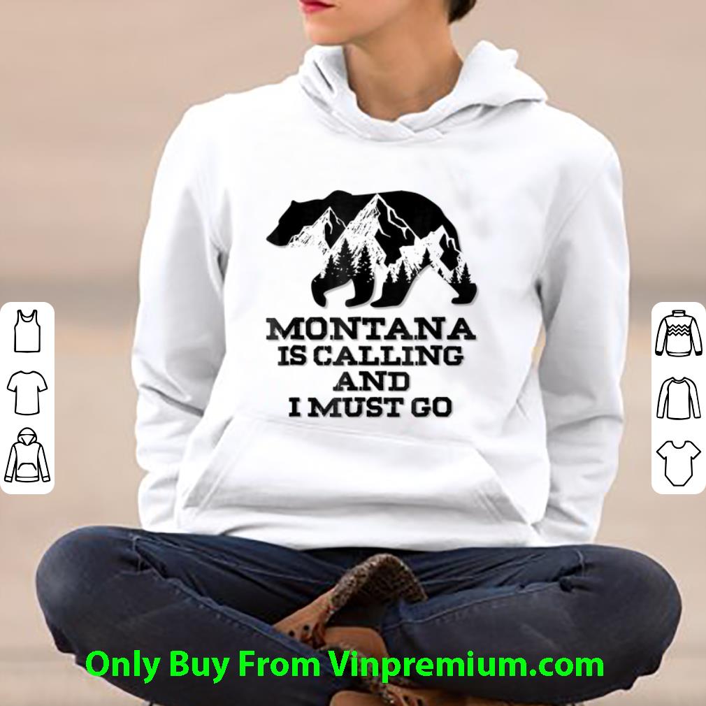 9c6a062b great montana is calling and i must go bear and mountains shirt 4 - Great Montana Is Calling And I Must Go Bear And Mountains shirt