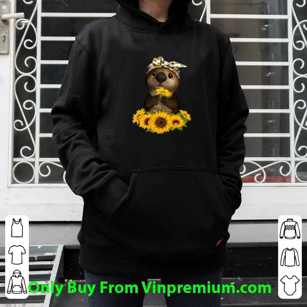 9cb30d67 nice otter sunflowers shirt 4 - Nice Otter Sunflowers shirt