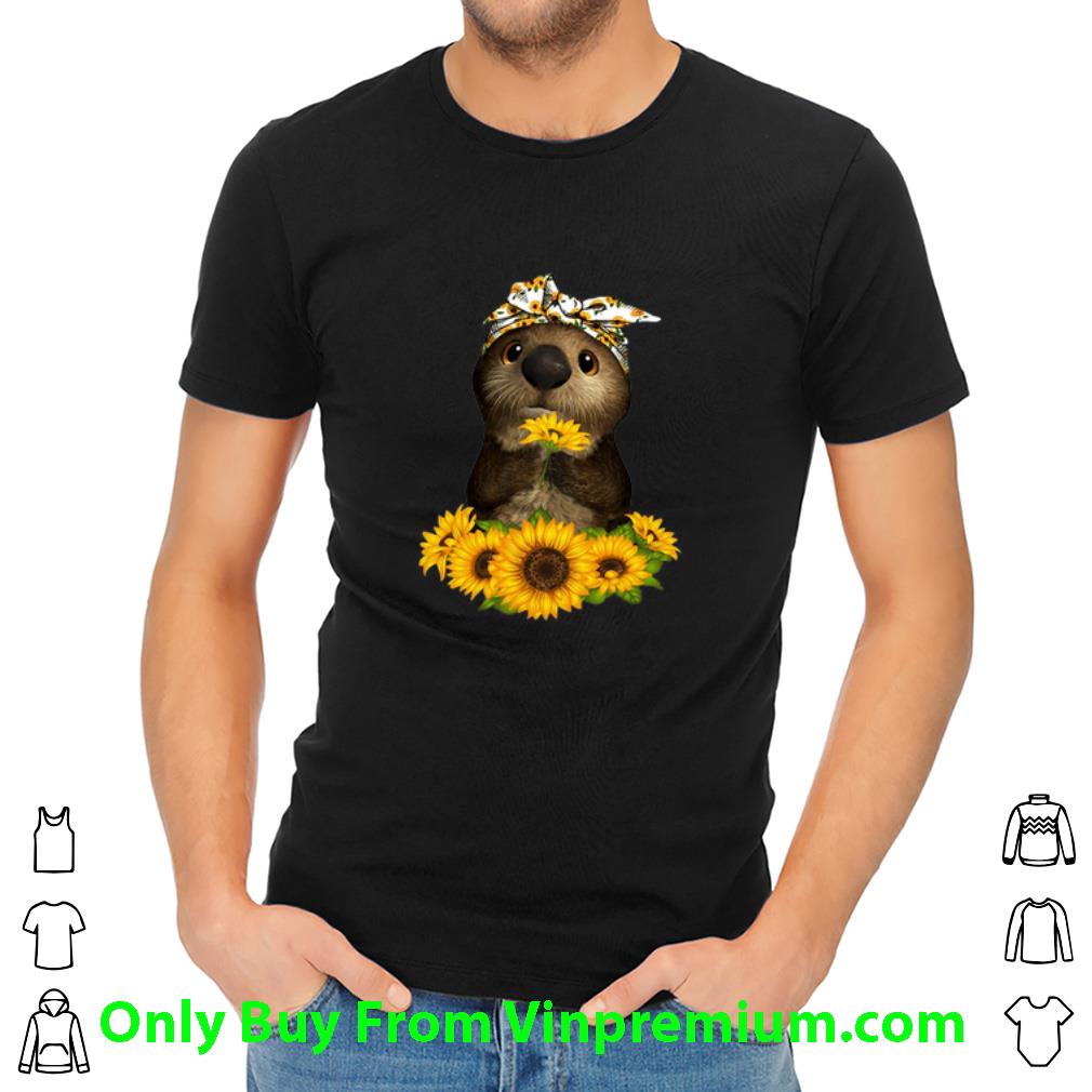 Nice Otter Sunflowers shirt
