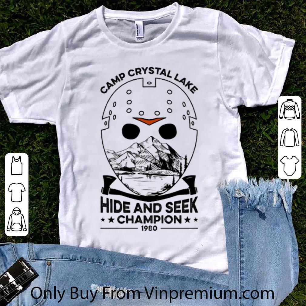 Top Jason Voorhees Camp Crystal Lake Hide And Seek Champion 1980 shirt