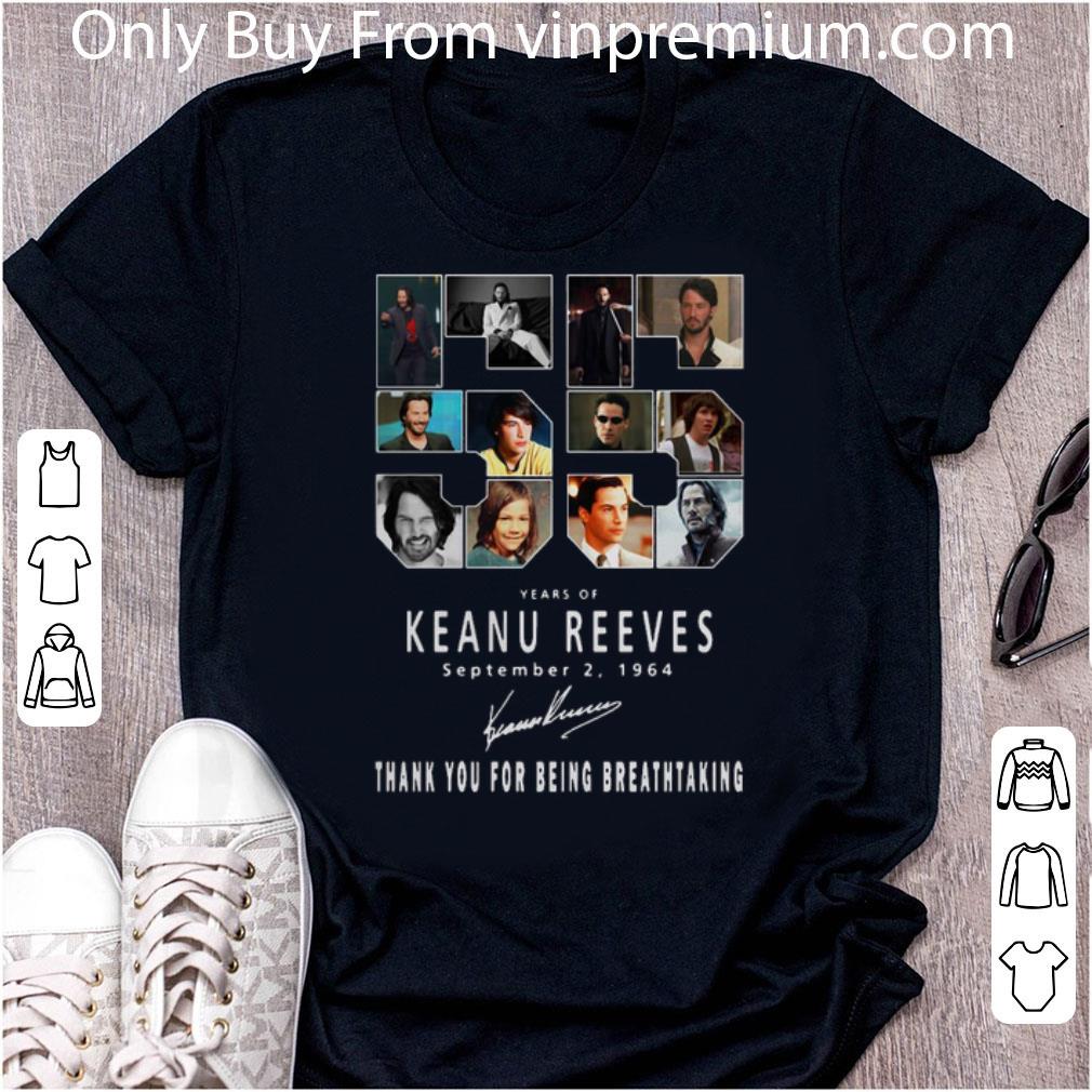 Pretty 55 Years Of Keanu Reeves Signature shirt