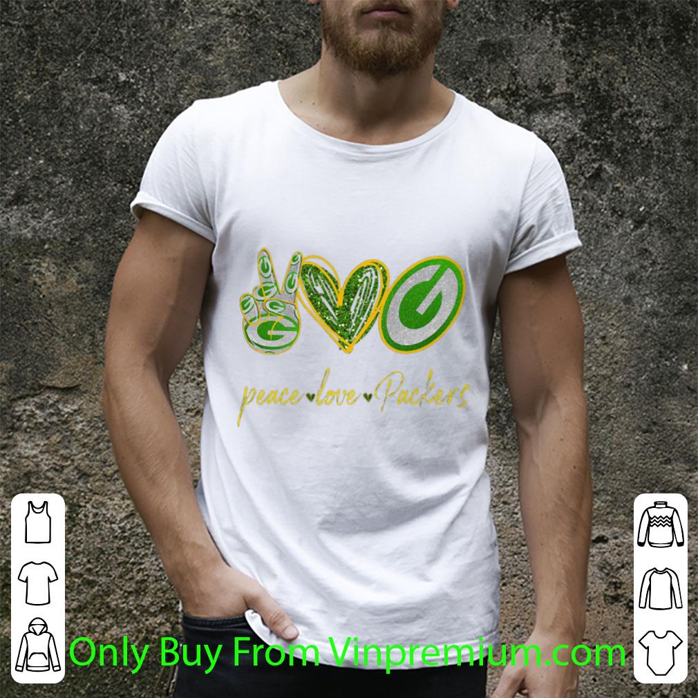 Nice Peace Love Packers Green Bay Packers shirt