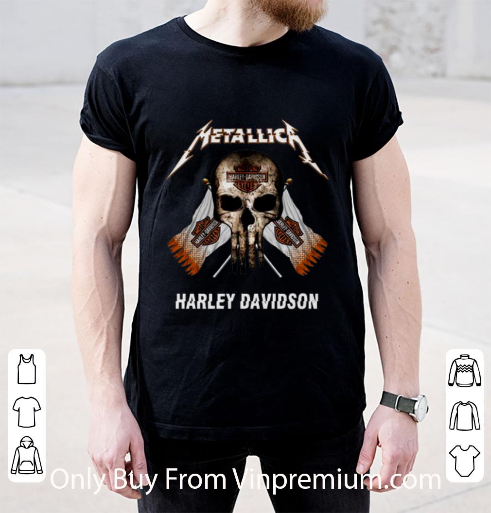 Premium Skull Metallica Harley Davidson shirt