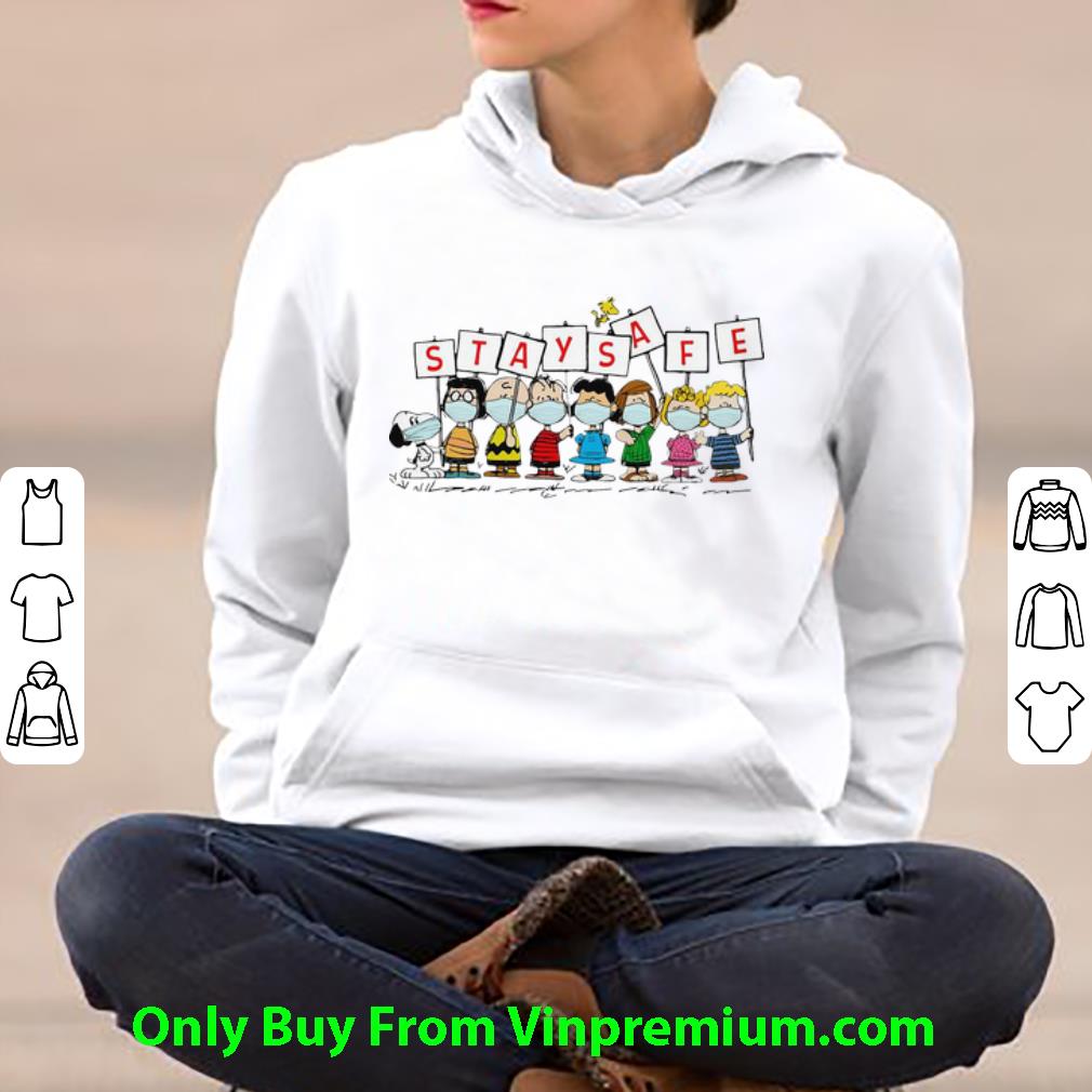 c5c3dd4b top the peanut characters stay safe shirt 4 - Top The Peanut Characters Stay Safe shirt