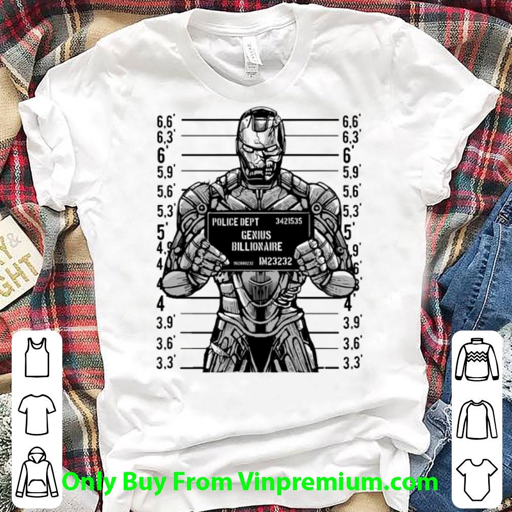 Pretty Iron Man Police Dept Genius Billionaire shirt
