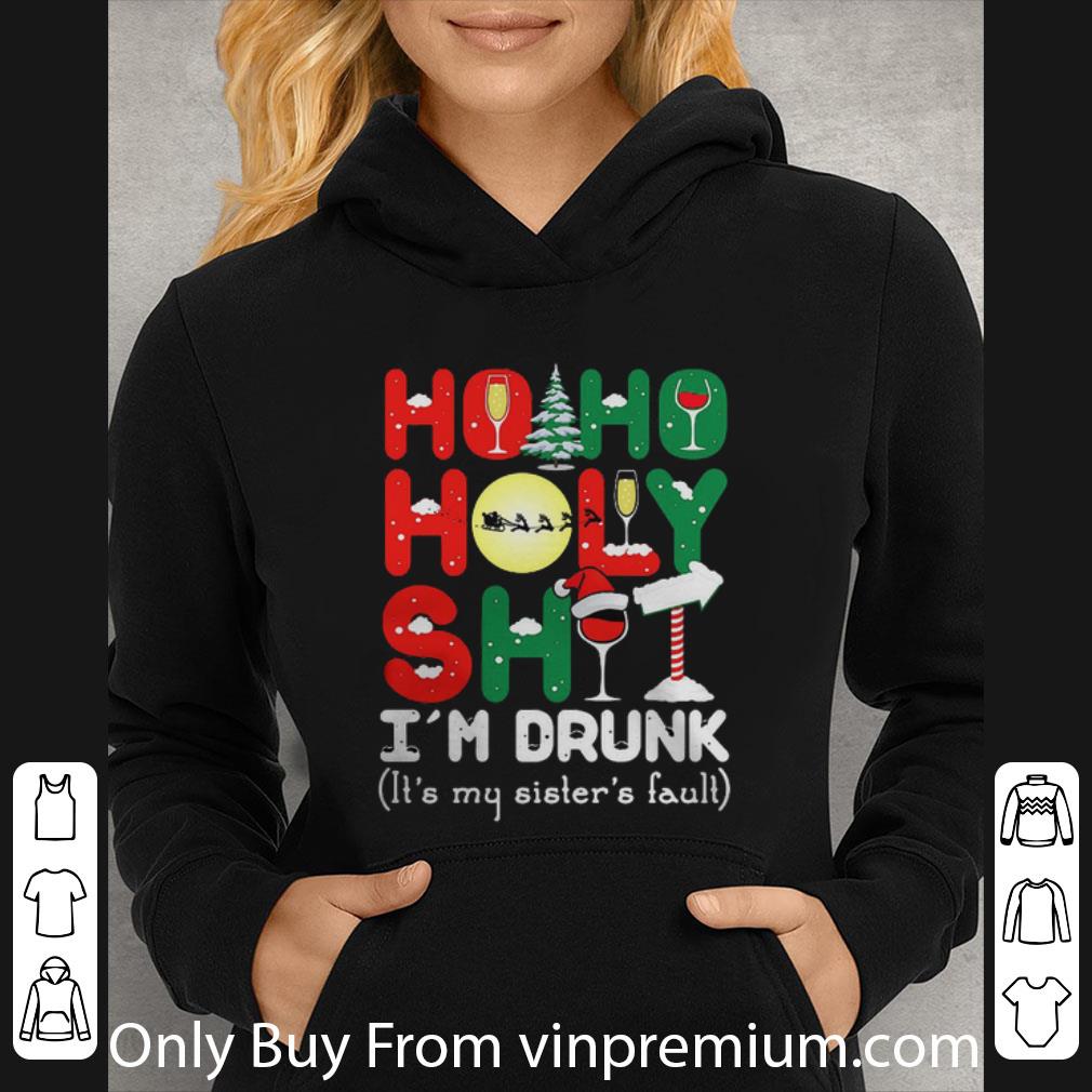 f414d677 awesome ho ho holy shit i m drunk it s my sister s fault christmas shirt 4 - Awesome Ho Ho Holy Shit I’m Drunk It’s My Sister’s Fault Christmas shirt