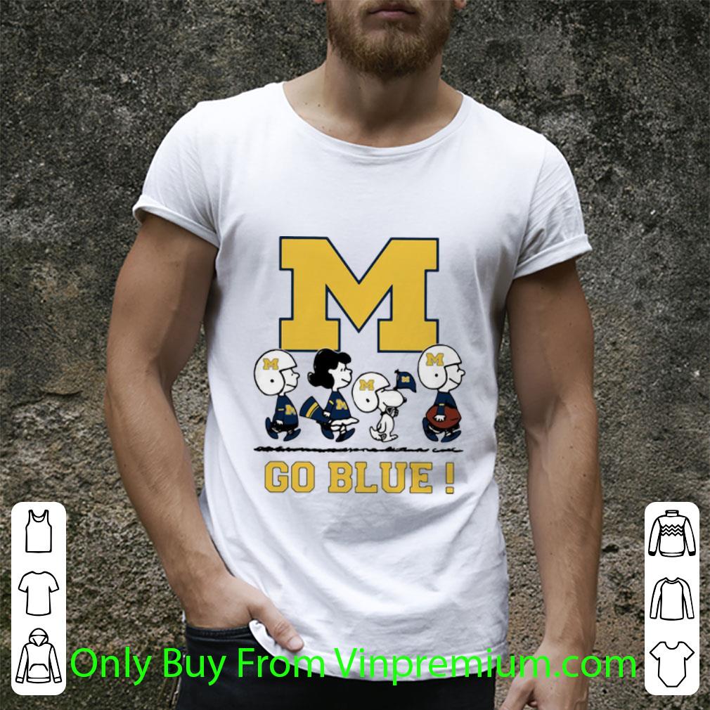 Pretty Peanuts Michigan Wolverines Go Blue shirt
